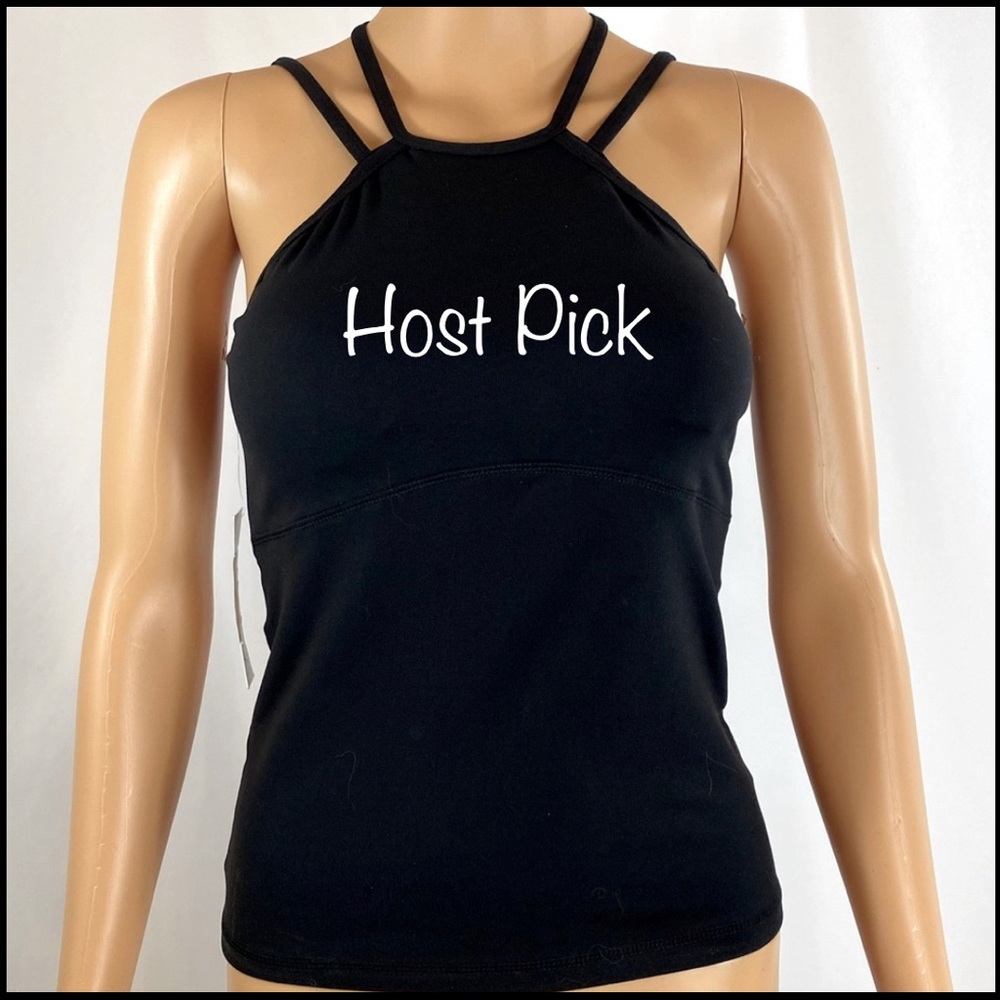 Top Shelf Cross Strap Spandex Work Out Tank Top NWT